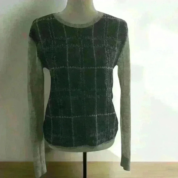 Mohair blend Plaid Sweater - Picture 3 of 6